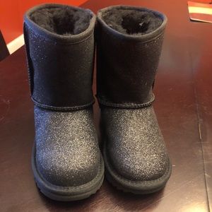 Black glitter UGGS